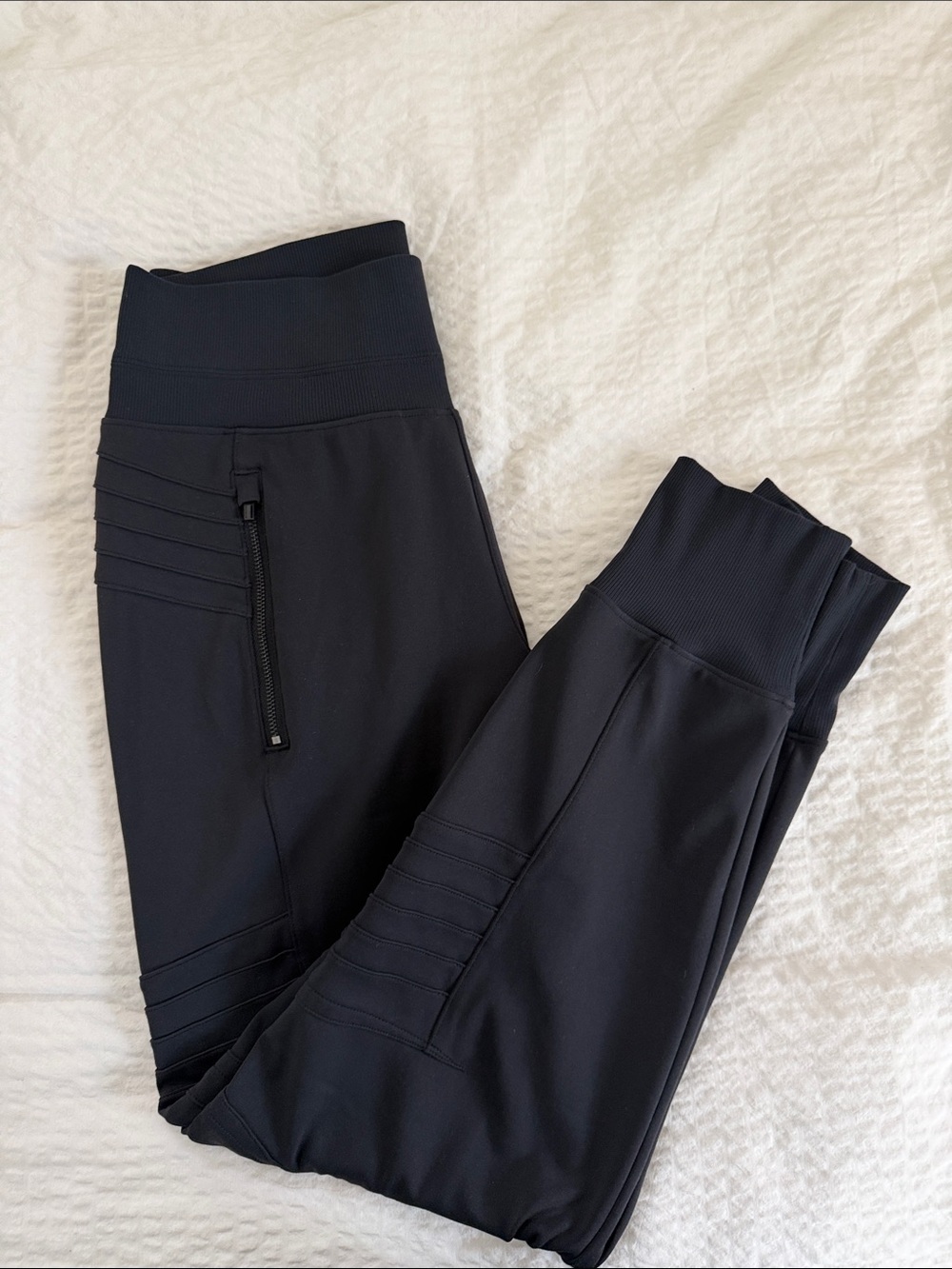 Athleta Black High-Rise Venice Moto Joggers - Picture 11 of 11